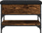 vidaXL - Schoenenbank - 62x42x45 - cm - bewerkt - hout - gerookt - eikenkleurig