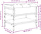 vidaXL - Schoenenbank - 62x42x45 - cm - bewerkt - hout - grijs - sonoma - eikenkleurig