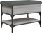 vidaXL - Schoenenbank - 62x42x45 - cm - bewerkt - hout - grijs - sonoma - eikenkleurig