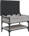 vidaXL - Schoenenbank - 62x42x45 - cm - bewerkt - hout - grijs - sonoma - eikenkleurig