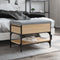vidaXL - Schoenenbank - 62x42x45 - cm - bewerkt - hout - sonoma - eikenkleurig