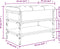 vidaXL - Schoenenbank - 62x42x45 - cm - bewerkt - hout - sonoma - eikenkleurig