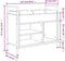 vidaXL - Schoenenbank - 65,5x32x57,5 - cm - bewerkt - hout - grijs - sonoma
