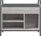 vidaXL - Schoenenbank - 65,5x32x57,5 - cm - bewerkt - hout - grijs - sonoma