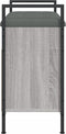 vidaXL - Schoenenbank - 65,5x32x57,5 - cm - bewerkt - hout - grijs - sonoma