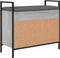 vidaXL - Schoenenbank - 65,5x32x57,5 - cm - bewerkt - hout - grijs - sonoma