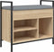 vidaXL - Schoenenbank - 65,5x32x57,5 - cm - bewerkt - hout - sonoma - eikenkleurig