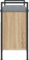 vidaXL - Schoenenbank - 65,5x32x57,5 - cm - bewerkt - hout - sonoma - eikenkleurig