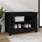 vidaXL - Schoenenbank - 70x38x45,5 - cm - massief - grenenhout - zwart