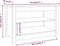 vidaXL - Schoenenbank - 70x38x45,5 - cm - massief - grenenhout - zwart