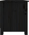 vidaXL - Schoenenbank - 70x38x45,5 - cm - massief - grenenhout - zwart