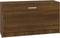 vidaXL - Schoenenbank - 80x24x45 - cm - bewerkt - hout - bruin - eikenkleur