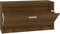 vidaXL - Schoenenbank - 80x24x45 - cm - bewerkt - hout - bruin - eikenkleur