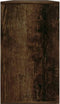 vidaXL - Schoenenbank - 80x24x45 - cm - bewerkt - hout - gerookt - eiken