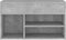 vidaXL - Schoenenbank - 80x30x45 - cm - bewerkt - hout - betongrijs