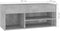 vidaXL - Schoenenbank - 80x30x45 - cm - bewerkt - hout - betongrijs