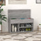 vidaXL - Schoenenbank - 80x30x45 - cm - bewerkt - hout - bruin - eikenkleur