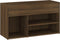 vidaXL - Schoenenbank - 80x30x45 - cm - bewerkt - hout - bruin - eikenkleur