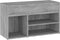 vidaXL - Schoenenbank - 80x30x45 - cm - bewerkt - hout - grijs - sonoma - eikenkleurig