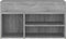 vidaXL - Schoenenbank - 80x30x45 - cm - bewerkt - hout - grijs - sonoma - eikenkleurig