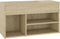 vidaXL - Schoenenbank - 80x30x45 - cm - bewerkt - hout - sonoma - eikenkleurig