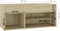 vidaXL - Schoenenbank - 80x30x45 - cm - bewerkt - hout - sonoma - eikenkleurig