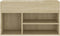 vidaXL - Schoenenbank - 80x30x45 - cm - bewerkt - hout - sonoma - eikenkleurig