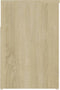 vidaXL - Schoenenbank - 80x30x45 - cm - bewerkt - hout - sonoma - eikenkleurig