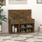 vidaXL - Schoenenbank - 80x30x45 - cm - bewerkt - hout - zwart