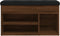 vidaXL - Schoenenbank - 82x32x45,5 - cm - bewerkt - hout - bruin - eikenkleur