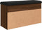 vidaXL - Schoenenbank - 82x32x45,5 - cm - bewerkt - hout - bruin - eikenkleur