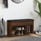 vidaXL - Schoenenbank - 82x32x45,5 - cm - bewerkt - hout - bruin - eikenkleur