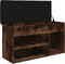 vidaXL - Schoenenbank - 82x32x45,5 - cm - bewerkt - hout - gerookt - eikenkleurig