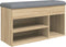vidaXL - Schoenenbank - 82x32x45,5 - cm - bewerkt - hout - sonoma - eikenkleurig