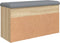 vidaXL - Schoenenbank - 82x32x45,5 - cm - bewerkt - hout - sonoma - eikenkleurig