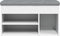 vidaXL - Schoenenbank - 82x32x45,5 - cm - bewerkt - hout - wit