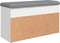 vidaXL - Schoenenbank - 82x32x45,5 - cm - bewerkt - hout - wit