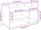 vidaXL - Schoenenbank - 82x32x45,5 - cm - bewerkt - hout - zwart