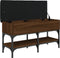 vidaXL - Schoenenbank - 82x32x45 - cm - bewerkt - hout - bruin - eikenkleur