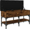 vidaXL - Schoenenbank - 82x32x45 - cm - bewerkt - hout - gerookt - eikenkleurig