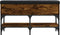 vidaXL - Schoenenbank - 82x32x45 - cm - bewerkt - hout - gerookt - eikenkleurig