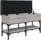 vidaXL - Schoenenbank - 82x32x45 - cm - bewerkt - hout - grijs - sonoma
