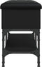 vidaXL - Schoenenbank - 82x32x45 - cm - bewerkt - hout - zwart