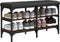 vidaXL - Schoenenbank - 82x32x47 - cm - bewerkt - hout - bruin - eikenkleur