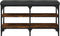 vidaXL - Schoenenbank - 82x32x47 - cm - bewerkt - hout - gerookt - eikenkleurig