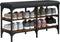 vidaXL - Schoenenbank - 82x32x47 - cm - bewerkt - hout - gerookt - eikenkleurig