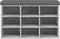 vidaXL - Schoenenbank - 82x32x50 - cm - bewerkt - hout - betongrijs