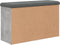 vidaXL - Schoenenbank - 82x32x50 - cm - bewerkt - hout - betongrijs