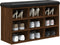 vidaXL - Schoenenbank - 82x32x50 - cm - bewerkt - hout - bruin - eikenkleur