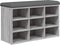 vidaXL - Schoenenbank - 82x32x50 - cm - bewerkt - hout - grijs - sonoma - eikenkleurig